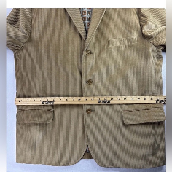 Vintage Sears Perma Prest Corduroy Blazer Tan Brown Men’s Jacket No Size Tag - Picture 10 of 10